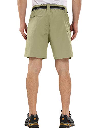 image for Aiegernle Men's Outdoor Hiking Shorts, Lightweight Quick Dry Expandabl