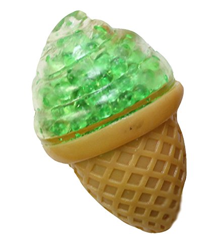 Ice Cream Cone Gel Squeeze Stress Ball - Sensory, Fidget Toy- Calming for Students, Adults and Children Office Toy (Blue)