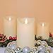 Eldnacele Moving Wick Flameless Flickering Candles with Timer Remote Control(3