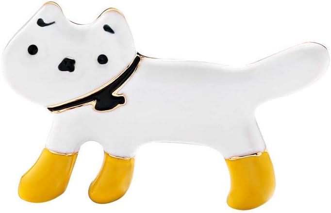 Oksea Fashion Multicolor Cat Brooch Silk Scarf Buckle Pin Dual-use Environmentally Friendly Alloy Brooch