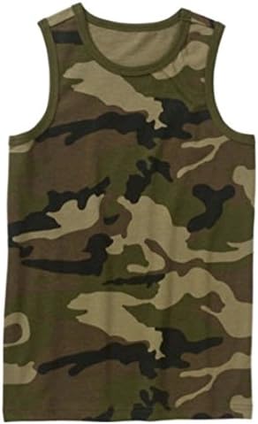 Boys Camo Sleeveless Graphic Tank Top (Medium 8)