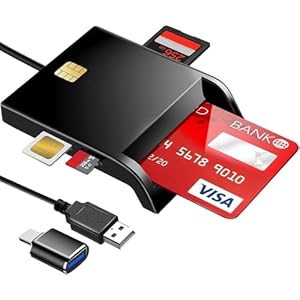 icカードリーダー マイナンバーカード対応 USB-A＆Type-C 接触型 sdカードリーダー