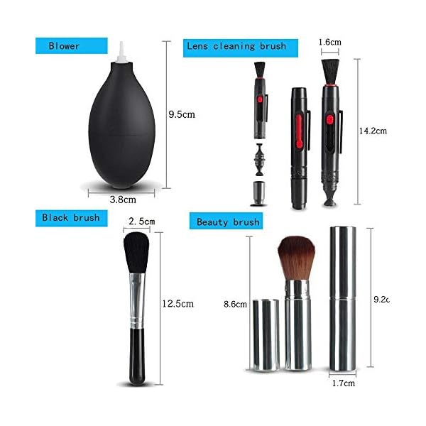 Colorful Professionelles Kamera Reinigungsset für DSLR-Kameras - Canon, Nikon, Pentax, Sony/Sprühflasche Lens Pen Brush Blower – Bild 5