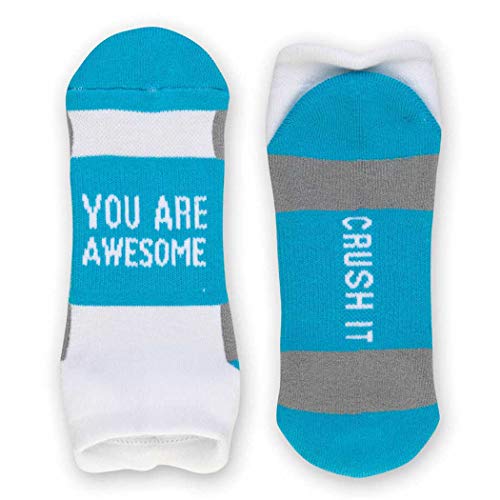 Inspirational-Athletic-Running-Socks-Womens-Woven-Low-Cut-Inspirational-Slogans-Over-25-Styles