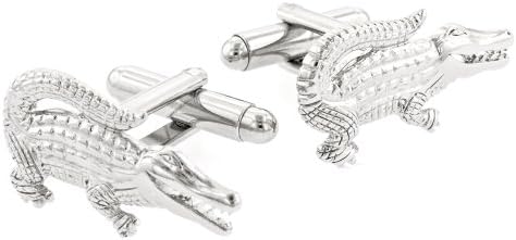 JJ Weston Angry Gator Cufflinks. Made in the USA.