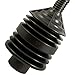 PlumbCraft 7505900 Heavy Duty Toilet Plunger – Bellows Style Can Clear Even Stubborn Blockage with Minimal Effort, Black