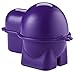 Hutzler Egg To-Go Container with Salt Shaker, Purple