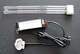 Air Purification 24W UV-C Germicidal 254nm 2G11 Base Lamp Bulb 120V AC Ballast Kit - Kills up to 99% Germs