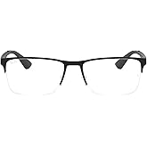 Ray-Ban Unisex Rx6335 Rectangular Prescription Eyeglass Frames
