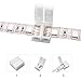 5050 4 Pin RGB LED Light Strip Connector Kit Waterproof with 10mm PBC LED Strip Jumper Connectors, 2 Way LED RGB Splitter Cable, RGB Extension Cable, LED Light Strip Clips, Gapless Connectors
