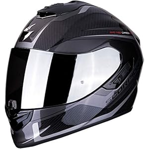 Scorpion Unisex – Volwassenen NC Motorhelm, zwart/grijs, XL