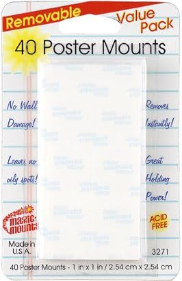 Removable Poster Mounts - 40 Count