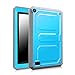 Fintie Impact Resistant Case for Amazon Fire (Previous 5th Generation, 2015 7 inch) - [CaseBot Tuatara] Rugged Unibody Hybrid Full Protective Bumper Cover with Built-in Screen Protector, Blue