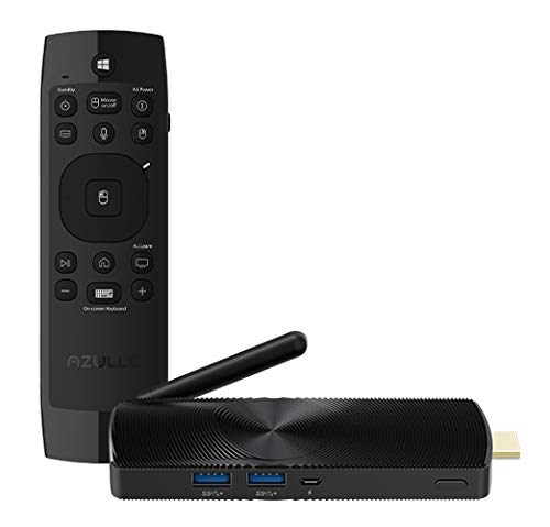 Azulle Access3 Windows 10 Pro 2GB RAM + 32GB eMMC Fanless Mini PC Stick N3350 & Lynk Multifunctional Remote Control (Bundle)