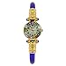 Glass Of Venice Murano Glass Millefiori Bangle Watch - Blue Gold Multicolor
