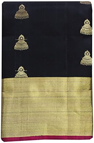 Saravanabava Silks - Kanchipuram Pattu/silks Tissu Border With Body butta Soft silks -SRBSP97