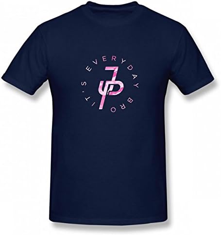 MCEOO It's Every Day Pink Jake Tshirt Printed Cotton T-Shirts Tops Logo Authentic Men Tee Navy