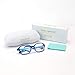 Kids Glasses Frame Unbreakable Smart Looks Cute Blue Eyewear Frame with Clear Square Lens for Boys Girls(Age 2-5)