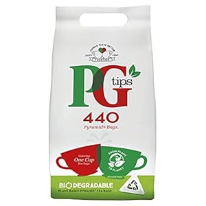 PG Tips One Cup Pyramid Tea Bags (Pack of 1, Total 440 Tea Bags)