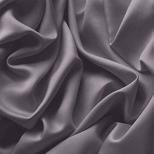 Pure Bamboo Sheets - Queen Size Bed Sheets 4pc Set - 100% Organic Bamboo - Incredibly Soft - Fits Up to 16" Mattress - 1 Fitted Sheet, 1 Flat Sheet, 2 Pillowcases (Queen, Stone Grey)