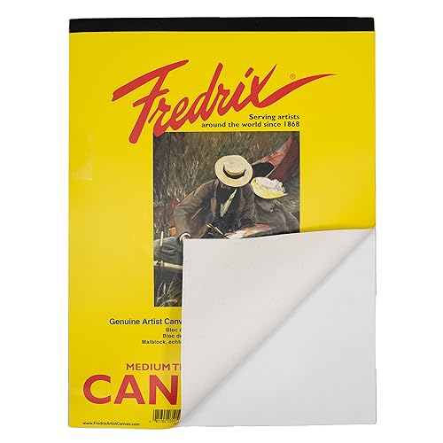 Fredrix Creative Series Canvas Pad, 12" x 16", White Pricepulse