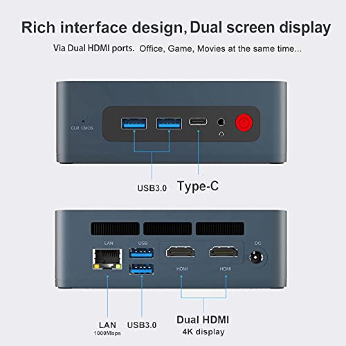 Beelink-SEi8-Mini-PC-con-Procesador-Intel-8th-Gen-i5-8259U-Turbo-38Ghz-8G-DDR4-256GB-NVMe-M2-SSD-WiFi-6-1000Mbps-Intel-Iris-Plus-Graphics-655-Dual-HDMI-BT-50-Type-C-Windows-10