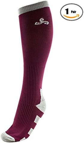 1 Pair Men &amp; Women Compression Performance Socks for Athletic , Sports, Running, Nurses, Shin Splints, Flight Travel, Pregnancy, Circulation, and Recovery (L/XL)