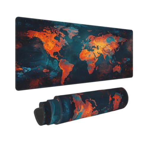 Lalamelody World Map Mouse Pad Large Extended Computer Full Desk Pad 23.6x11.8 inch Computer Mouse Mat Keyboard for Home Office Gaming at Amazon