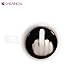 SHENNOSI “Up Yours” Thumbs Up! Middle Finger Ceramic Mug Funny with Hidden Coffee Milk Tea Cup white