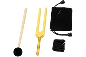 Gaicabi 528 Hz Tuning Fork, Gold Tuning Forks 528 Hz for Healing, Musical Instrument, Meditation, Relaxation Well-Made