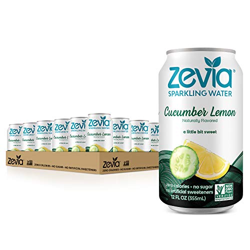 Zevia Sparkling Water Cucumber Lemon, 12 Ounce Cans (Pack Of 24) Pricepulse