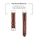Fitbit Charge 2 Bands, Benuo Genuine Leather Replacements, Premium Wristbands with Sturdy Adapter and Metal Buckle for Fitbit Charge 2 (Brown)