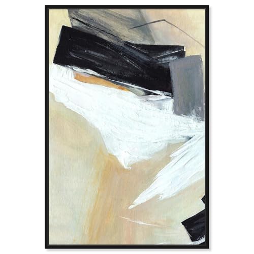 Art Remedy Wandering Moments I Canvas Contemporary Art, Black Frame, 20 x 30