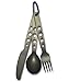 Sea to Summit Alpha Light Aluminum Camping Cutlery Set, Knife, Fork, Spoon