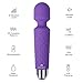 Cordless Rechargeable Massage Wand - by OTION - Personal, Powerful, Therapeutic, Travel Size - Perfect for Muscle Massage - Whisper Quiet for Discreet use - Hitachi Replacement (Pure Purple)