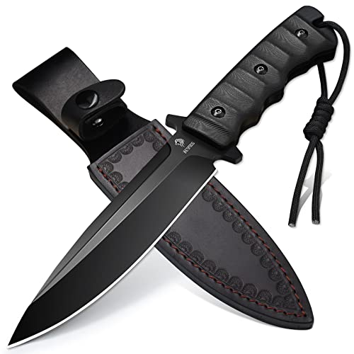 NedFoss Survival Knife with sheath, 11 Inch Full Tang Fixed Blade Knife