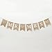 FQTANJU 8 Pcs/Set MR and MRS Burlap Banner, Wedding Hanging Banner for Wedding Photo Props, Table or Backdrop Decorations