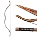 Huntingdoor Traditional Longbow Hunting Bow Recurve Bow 30-55LBS Archery Bows with String Brown (45lbs)