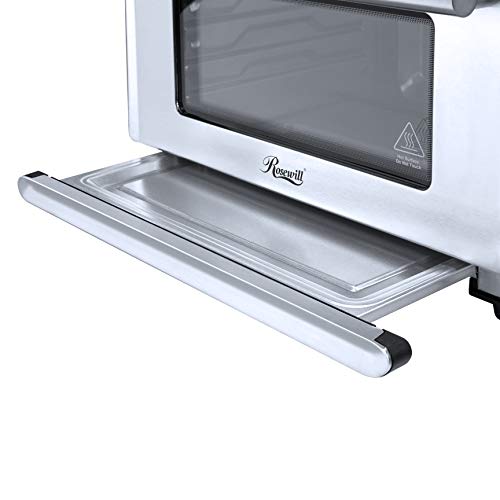 Rosewill Air Fryer Convection Toaster Oven, Stainless Steel Exterior