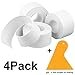 3 Packs Waterproof Caulk Strip Sealing Strip Flexible Self Adhesive Caulking Tape with Sealant Tool Kit for Kitchen Bathroom Tub Shower Floor Wall Edge Protector