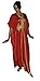 Moroccan Caftan Hand Made Breathable Cotton with Gold Hand Embroidery Long Red