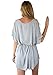 LookbookStore Women's Casual Grey Loose Fit T-Shirt Dress US 2