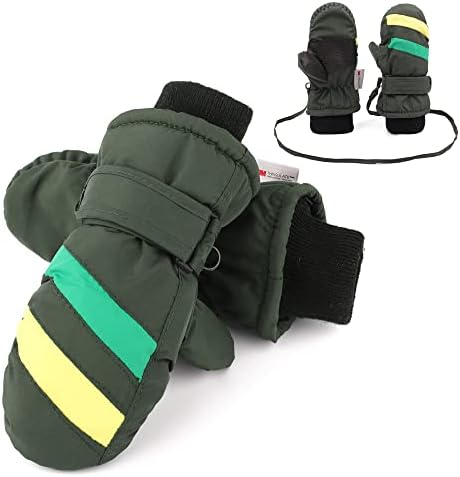 POPUBABI Guantes De Esquí Para Niños Niño Niña | Impermeables, Cálidos Con Forro Polar Y 3M Thinsulate - Ideales Para Nieve, Snowboard, Ciclismo Y Invierno