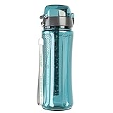 pH REVIVE Alkaline Water Bottle & Carry Case - Alkaline Water Filter - Alkaline Water Ionizer - Filtered Water Bottle - Water Filtration System, 25oz, 750ml (Aqua)