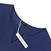 Simier Fariry Women's 3/4 Sleeve Shirts V Neck Slim Fit Knit Pleated Tunic Tops