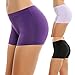 Ekouaer Brief Womens No Panty Line Hipster Underwear 3 Pack,Black/Purple/Light Purple,Small