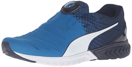 Puma men s ignite dual disc running shoe, electric blue…