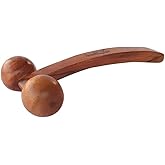 SoulGenie HealthAndYoga™ NatureSooth Wooden Massage Roller – Wood Therapy Massage Tools – Handheld Calf and Leg Massager, Back and Shoulder Massager and Full Body Massager