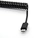 BSHTU Coiled Micro USB to Mini USB Adapter Cable Spring Micro USB B Male to Mini USB 5 Pin Male Converter Code 3FT 1M