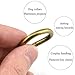 HAO PRO Extra Thick 4mm Welded Strong D Shape Rings D Ring Metal Heavy Duty Bronze 1 Inside Width 12 Pack for Dog Collars Harnesses Fabric Paracord DIY Strap Webbing Craft Smooth Rust Proof